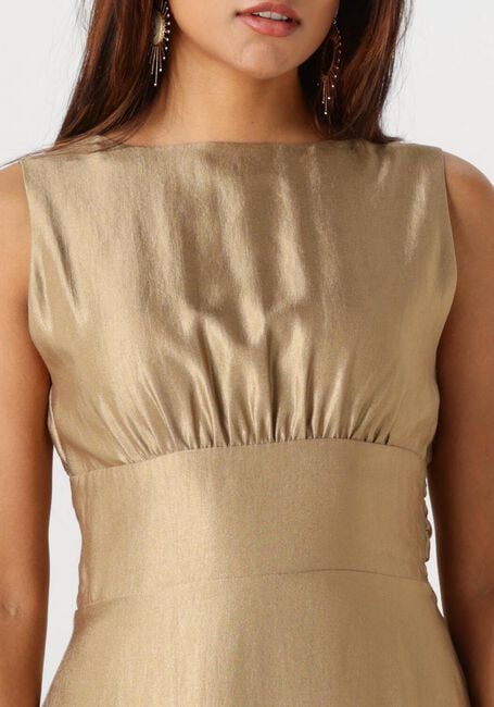 Goldfarbene AAIKO Midikleid MICHELLE VIS 512 - large