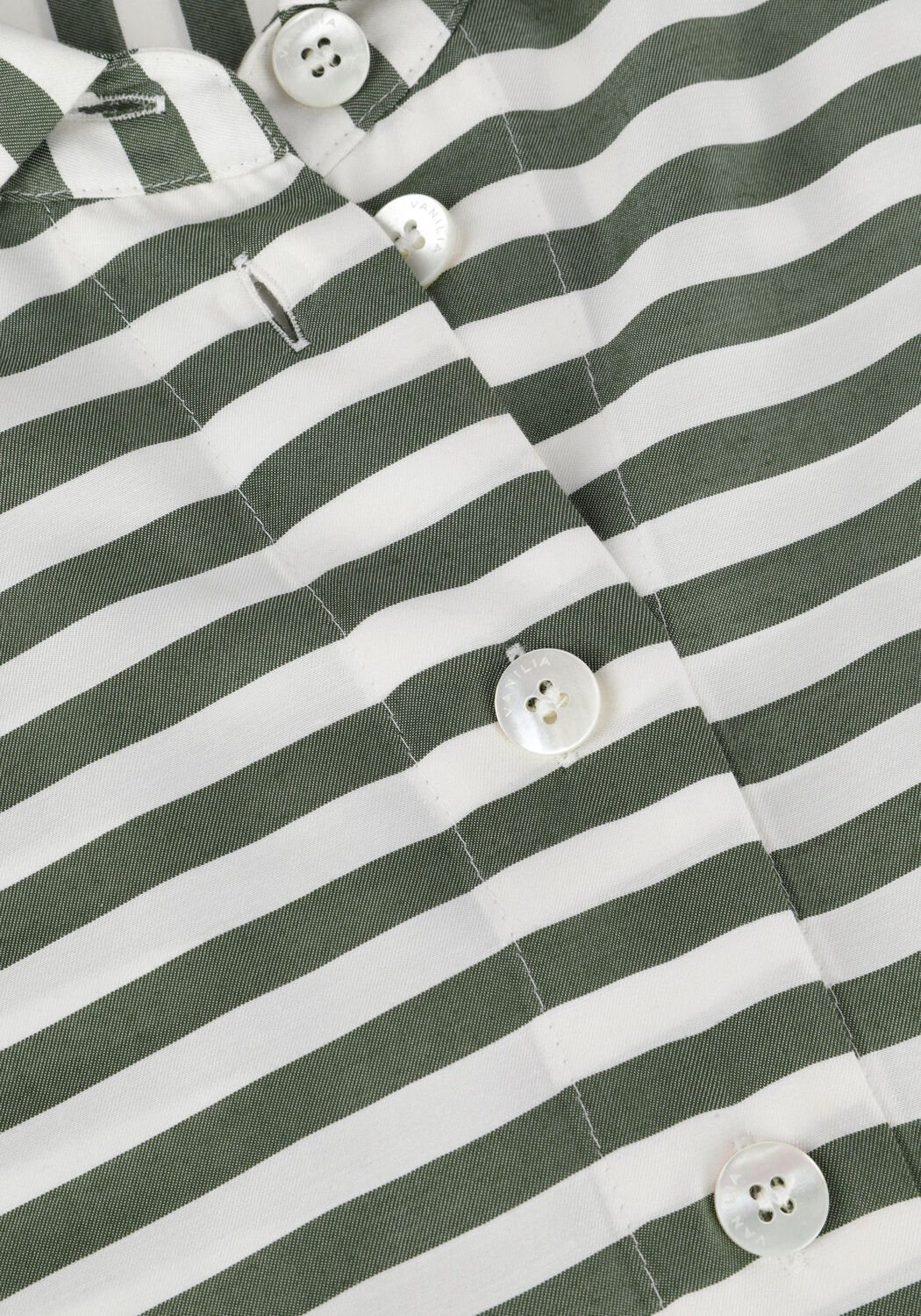 Gr&uuml;ne VANILIA Blusen SHIRT STRIPE - large