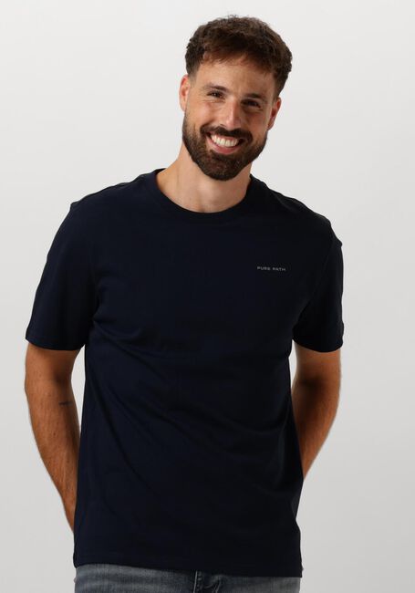 Dunkelblau PURE PATH T-shirt REGULAR FIT T-SHIRTS CREWNECK SS103 - large