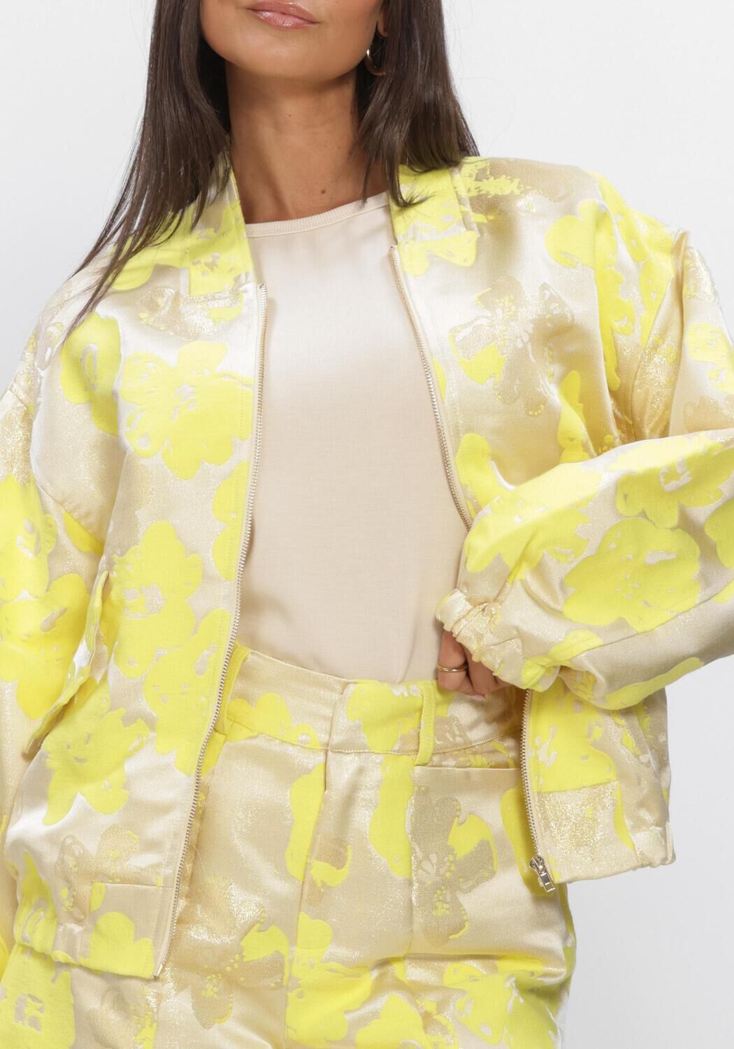 Gelbe STUDIO AMAYA Jacken FENNA BOMBER - large