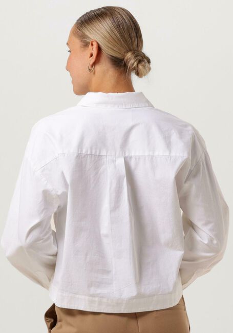 Weiße SELECTED FEMME Blusen SLFASTHA LS CROPPED BOXY SHIRT B - large
