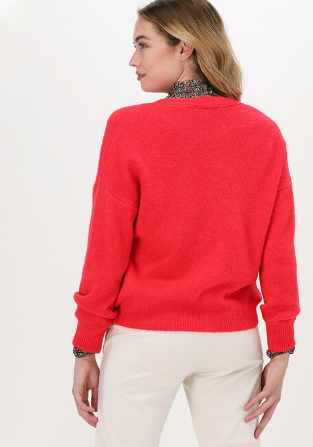 Rote SUMMUM Strickjacke CARDIGAN WOOL ELASTANE KNIT - large