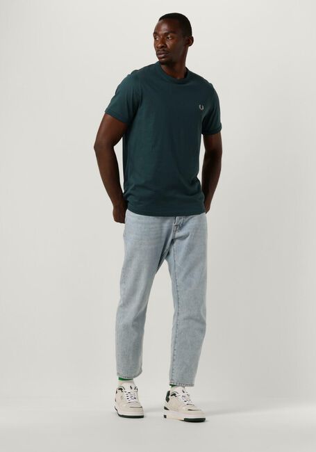 Blaue FRED PERRY T-shirt RINGER T-SHIRT - large