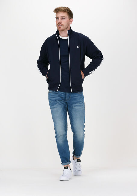 Dunkelblau FRED PERRY T-shirt TAPED RINGER T-SHIRT - large