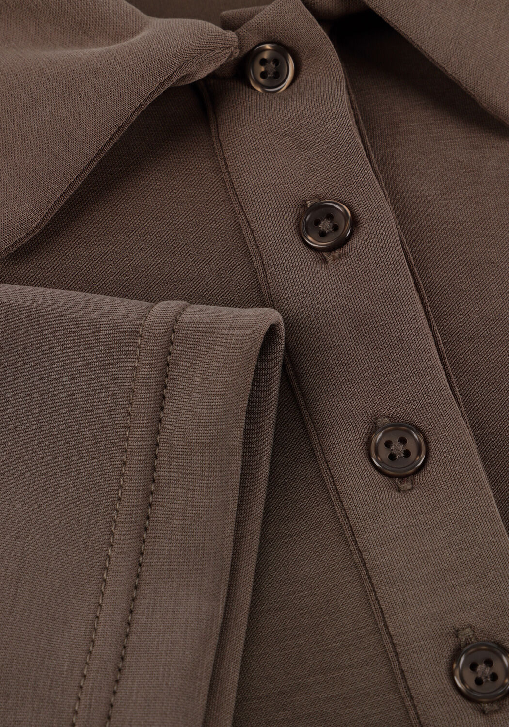 Braune MY ESSENTIAL WARDROBE Midikleid MWHELLE POLO LONG DRESS - large