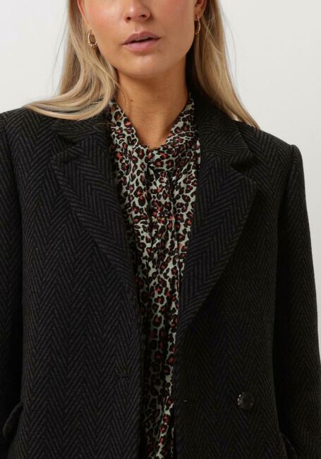 Schwarze SCOTCH & SODA Mäntel CLASSIC WOOL BLEND TAILORED COAT - large