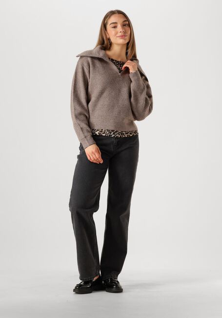 Braune MSCH COPENHAGEN Pullover MSCHGYTTA ZIP PULLOVER - large