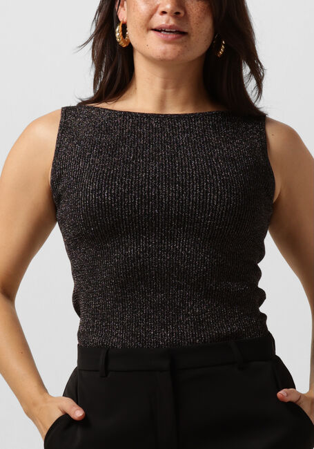 Schwarze NEO NOIR Top TALIA GLITTER KNIT TOP - large