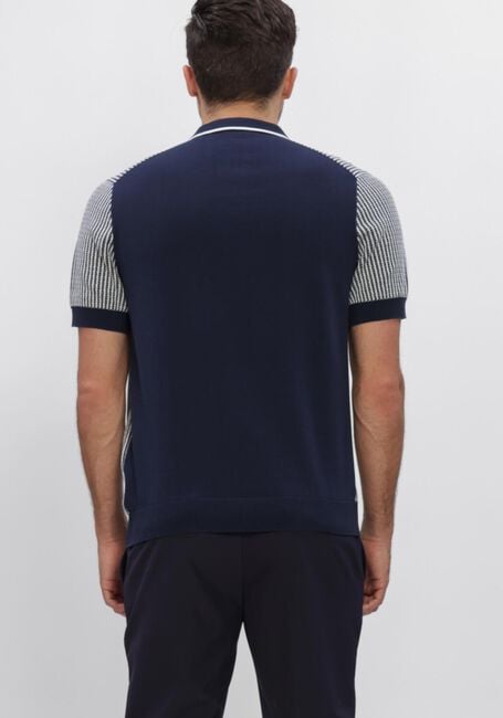 Dunkelblau BLUE INDUSTRY Polo-Shirt KNITTED POLO SHORT SLEEVE - large
