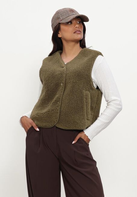 Olive OBJECT Gilet OBJELLA WAISTCOAT NOOS - large
