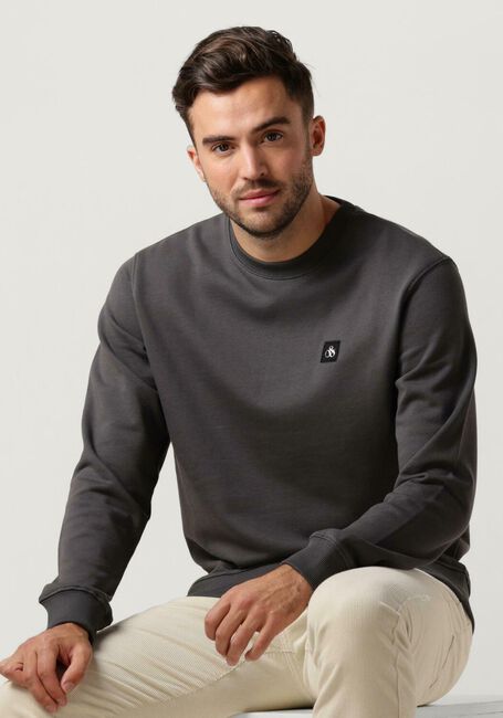 Graue SCOTCH & SODA Pullover ESSENTIAL LOGO BADGE SWEATSHIRT - large