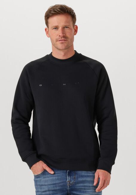 Schwarze GENTI Pullover BASIC LOGO SWEATER - large