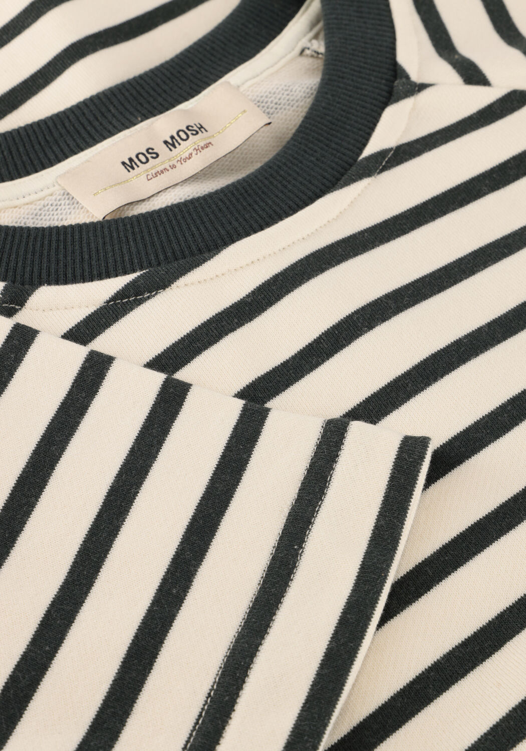 Ecru MOS MOSH Pullover MMLIDY O-LS SWEATSHIRT - large