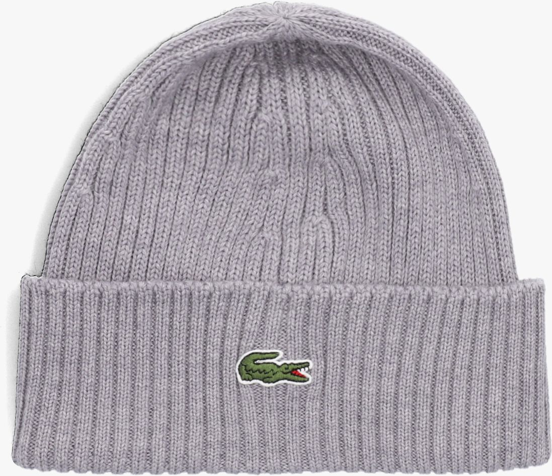 graue lacoste mütze rb0001 knitted cap