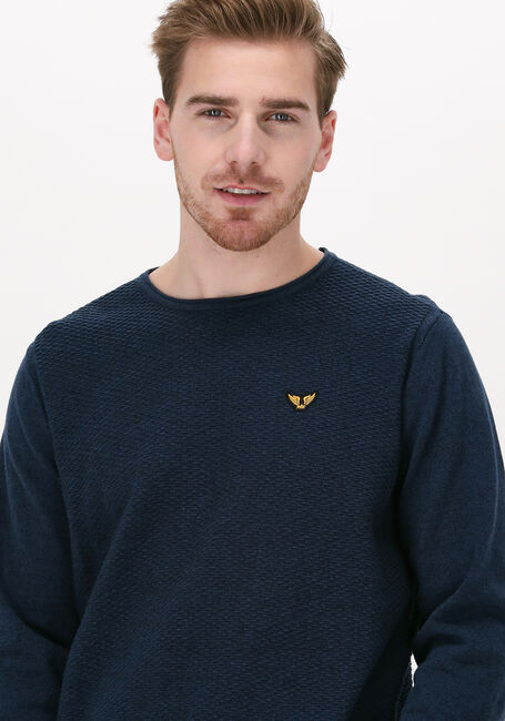 Dunkelblau PME LEGEND Pullover R-NECK COTTON MOULINE - large