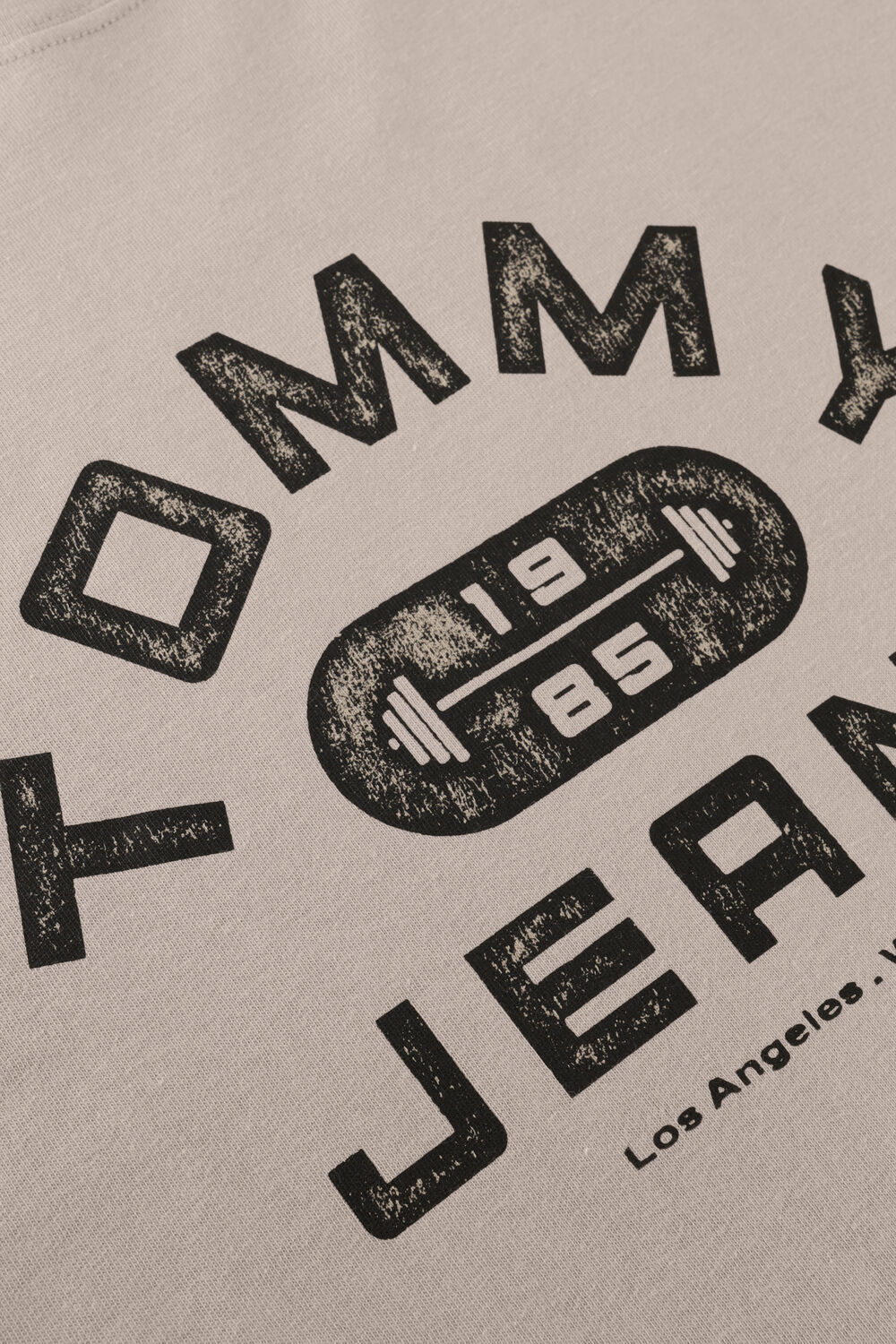 Sand TOMMY JEANS T-shirt TJM REG TJ GYM SS TEE EXT - large