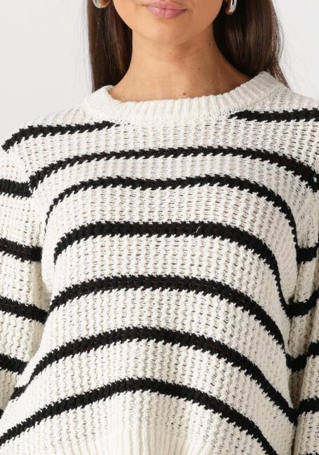 Mehrfarbige/Bunte MODSTRÖM Pullover MADDIEMD STRIPE O-NECK - large