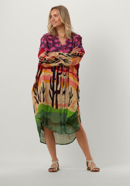 Mehrfarbige/Bunte MES DEMOISELLES Midikleid SHIRT SEMIVOLE - large