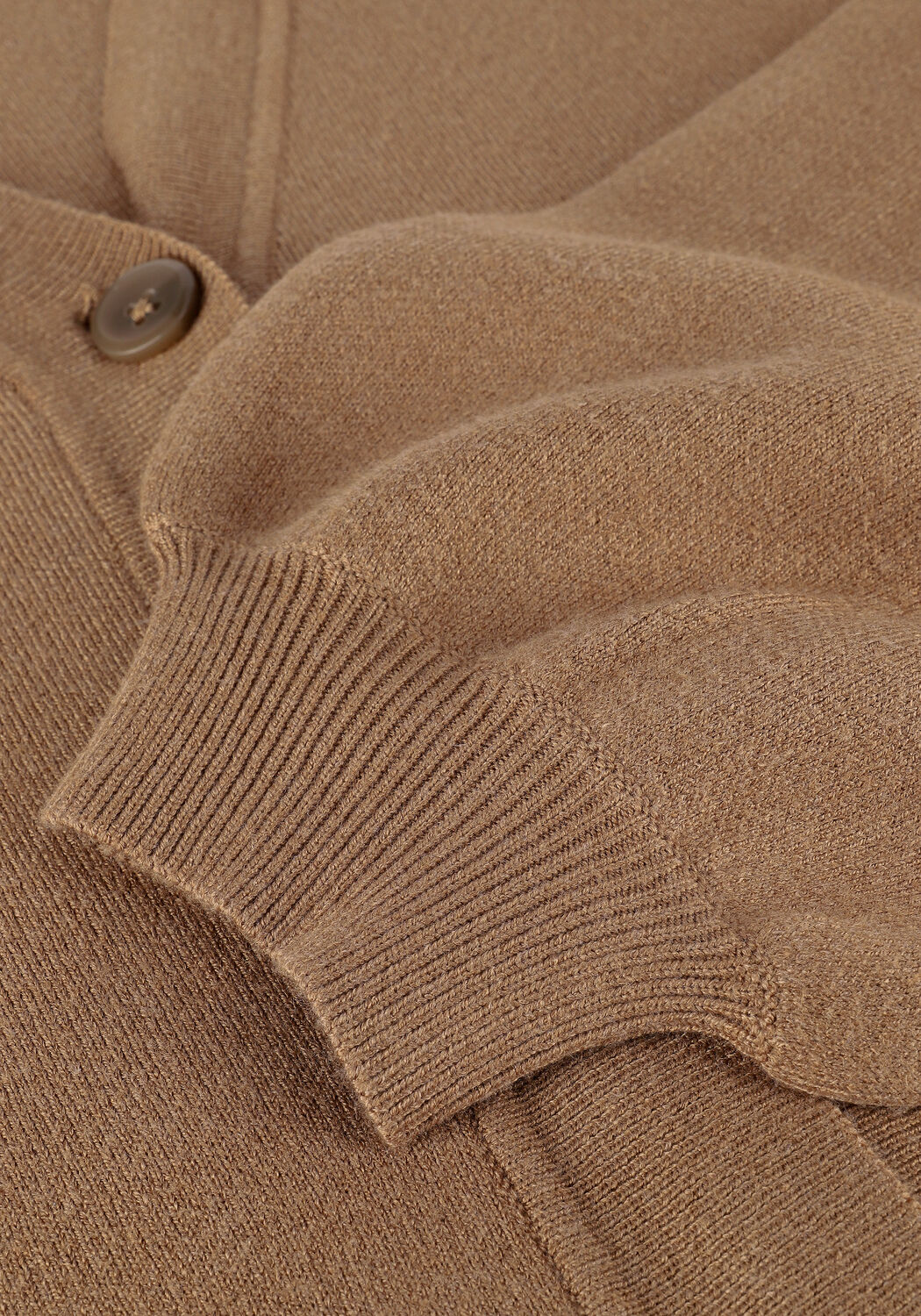 Camelfarbene MINIMUM Strickjacke DIITTO 7261 - large