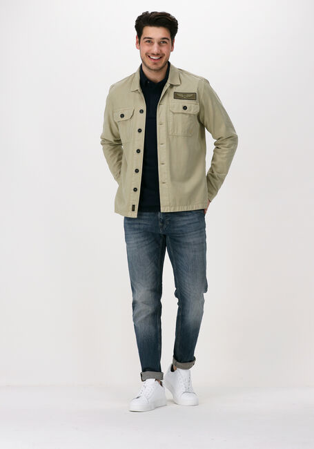 Dunkelblau PME LEGEND Casual-Oberhemd LONG SLEEVE POLO RUGGED PIQUE GARMENT DYE - large