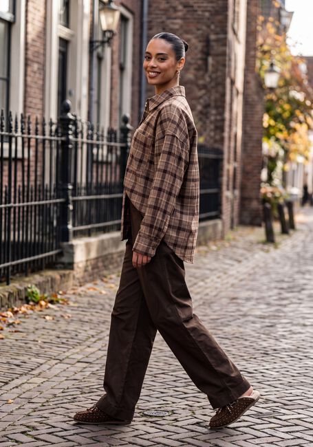 Braune ROUGE EDIT Weite Hose ROUFIONA HW W/F F/L TROUSER - large