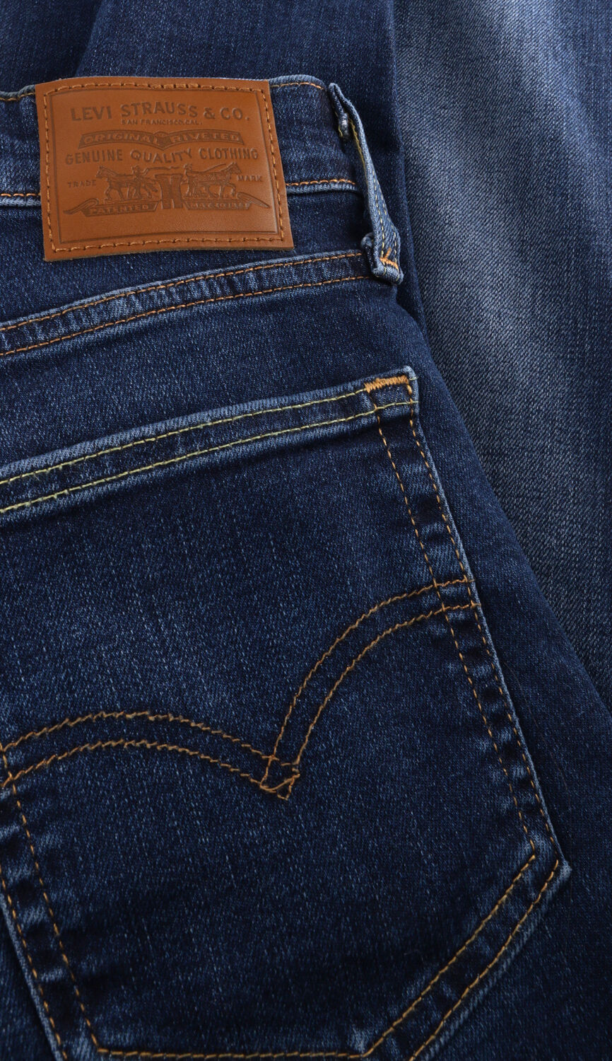 Dunkelblau LEVI'S Skinny jeans 721 HIGH RISE SKINNY BLUE WAVE DARK - large