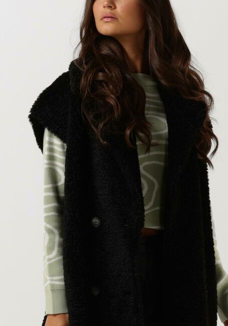 Schwarze BEAUMONT Teddy-Jacke REVERSIBLE LAMMY LONG BODY - large