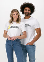 Weiße NATIONAL GEOGRAPHIC T-shirt UNISEX T-SHIRT WITH BIG LOGO - medium