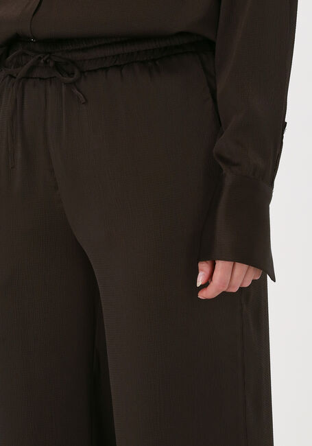 Braune NEO NOIR Weite Hose KULY CREPE SATIN PANTS - large