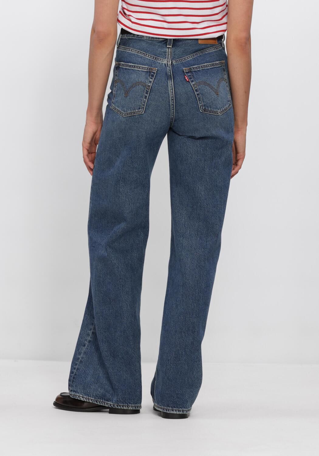 Blaue LEVI'S Wide jeans RIBCAGE WIDE LEG H223 - large