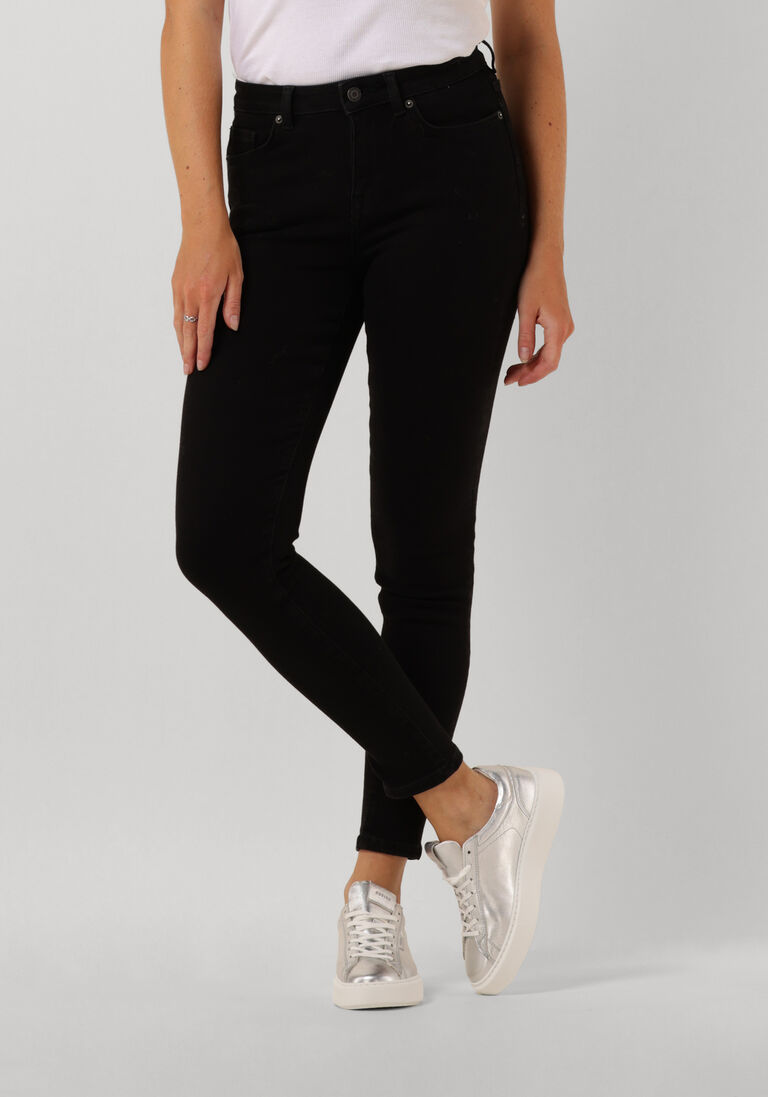 schwarze selected femme skinny jeans slfsophia mw skinny black jean
