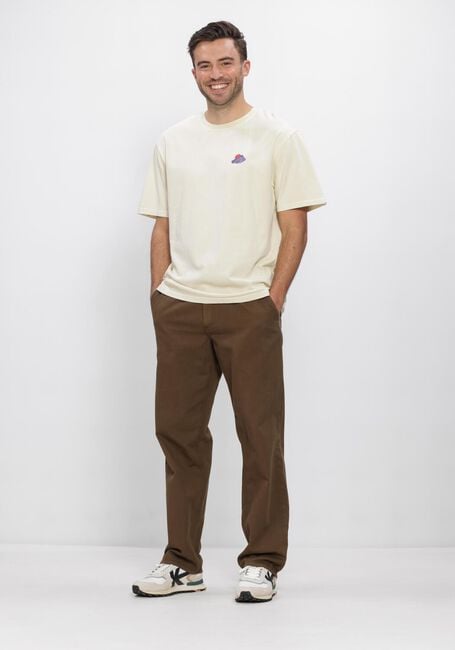 Ecru ANERKJENDT T-shirt AKVILLADS MOUNTAIN SS TEE - large