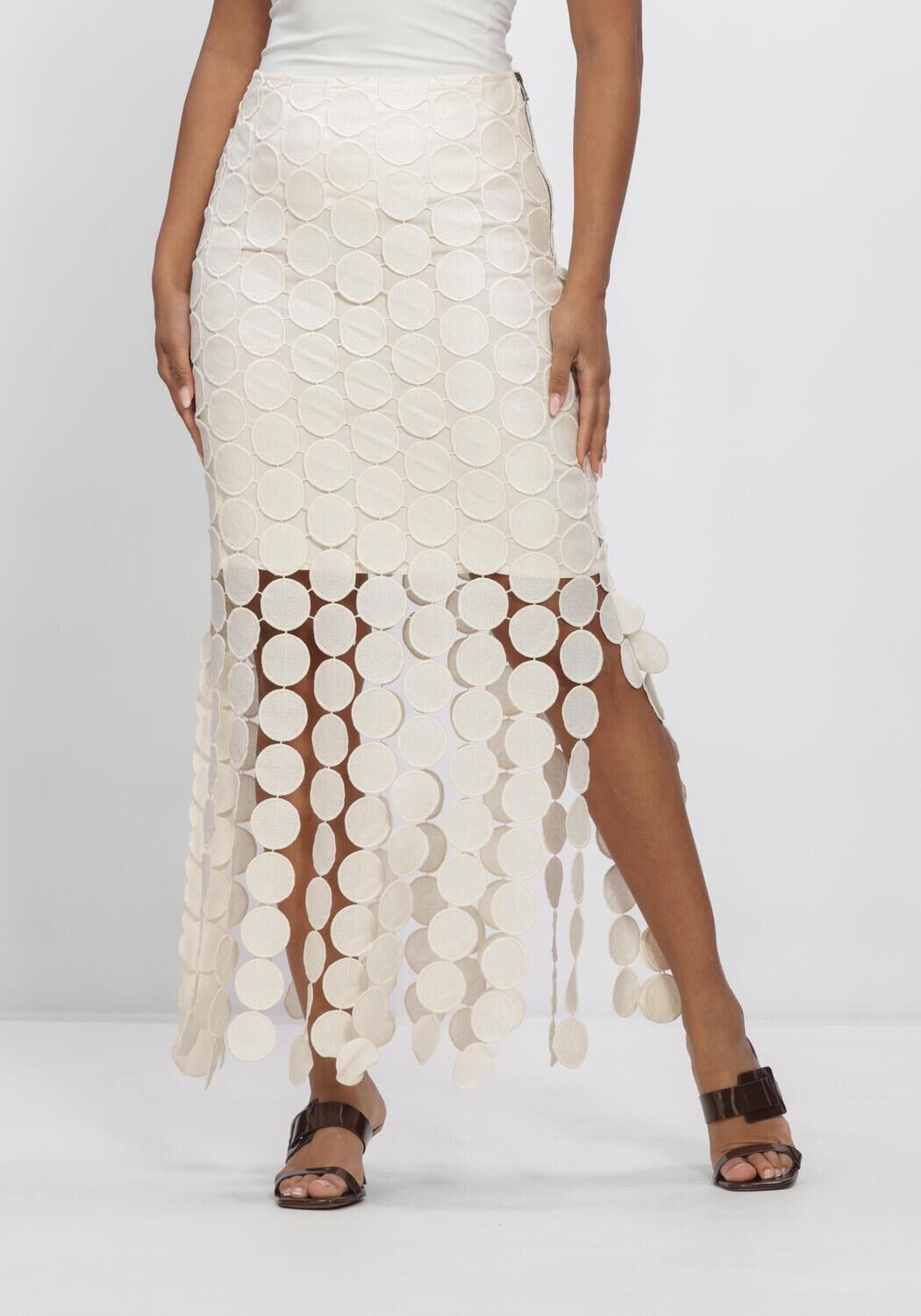 Ecru COPENHAGEN MUSE Maxirock CMTHEA-SKIRT - large