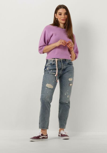 Blaue SCOTCH & SODA Wide jeans THE BUZZ SLIM BOYFRIEND JEANS - ALL TIED UP - large