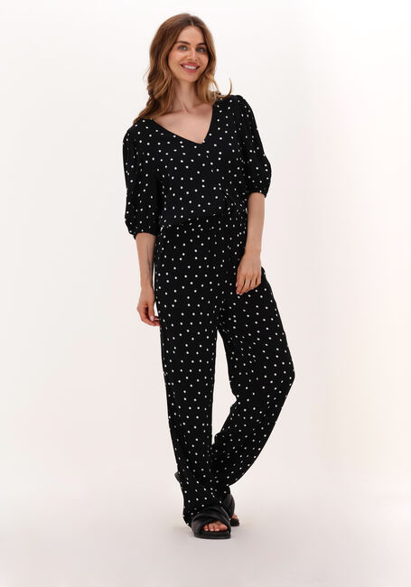 Schwarze MODSTR&Ouml;M Weite Hose RIDDER PRINT PANTS - large