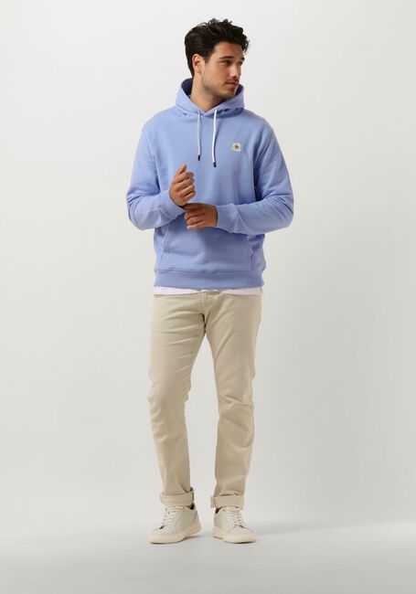 Blaue SCOTCH & SODA Sweatshirt ESSENTIAL LOGO BADGE HOODIE - large