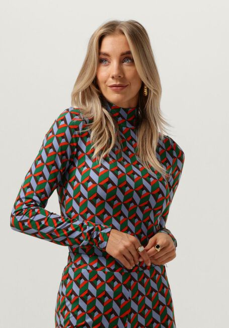 Mehrfarbige/Bunte COLOURFUL REBEL Tops & T-shirts NEYO GRAPHIC PEACHED TURTLENECK TOP - large