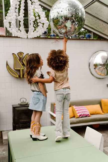 Beige DAILY7 T-shirt T-SHIRT SMALL FLOWER - large