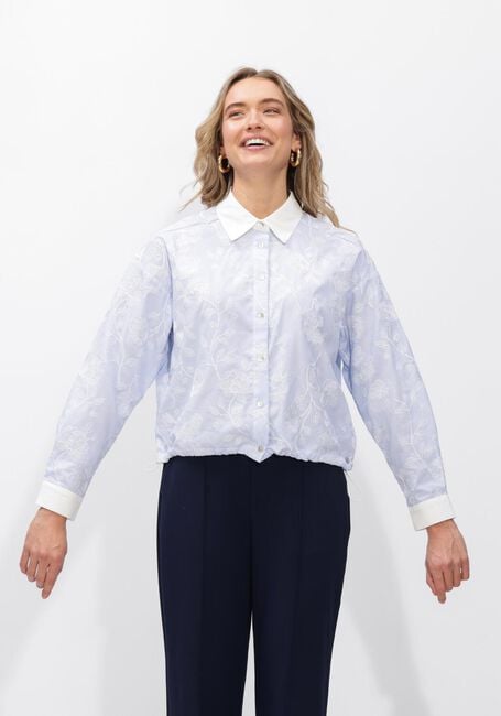 Blaue NUKUS Blusen MEAVE BLOUSE EMBROIDERY - large