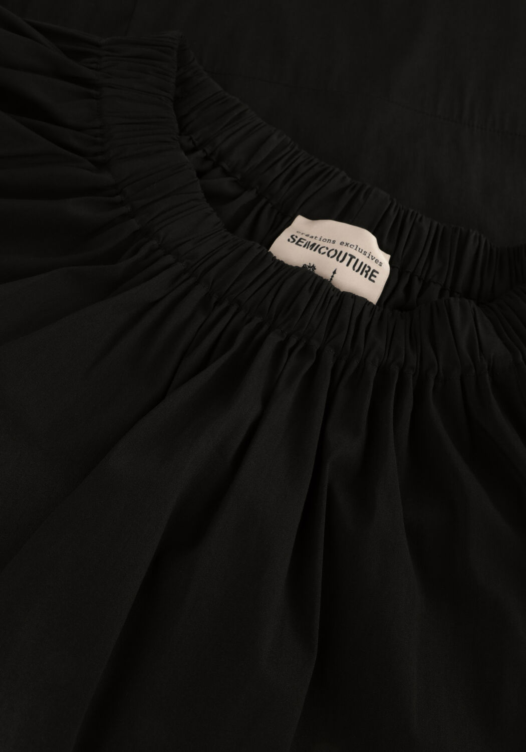 Schwarze SEMICOUTURE Minikleid S4SK26 DRESS - large