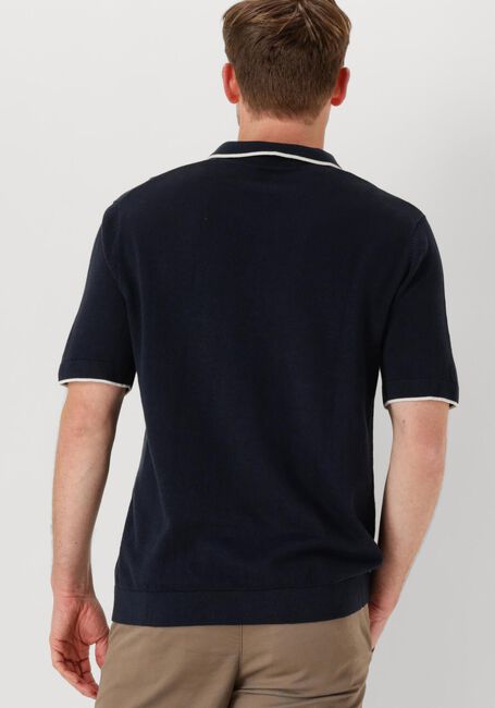 Dunkelblau SELECTED HOMME Polo-Shirt SLHFAVE SPORT ZIP SS POLO NOOS - large