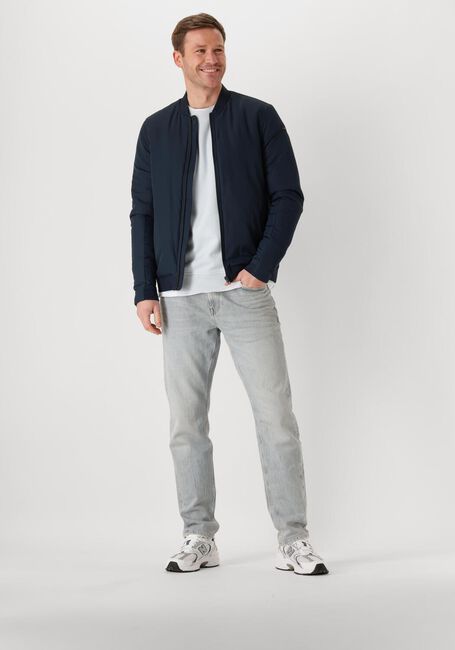 Blaue CAST IRON Pullover LONG SLEEVE R-NECK REGULAR FIT TWILL - large
