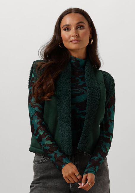 Grüne POM AMSTERDAM Gilet LAMMY TEAL GREEN - large