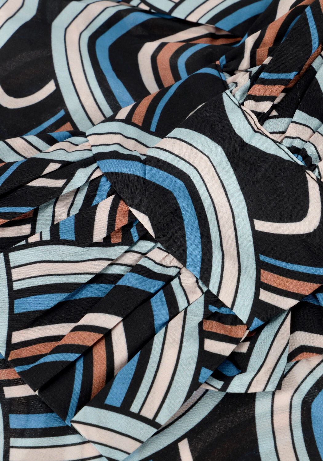 Blaue DEA KUDIBAL Blusen MIMI NS (CO) - SHIRT WITH RUFFLES - large