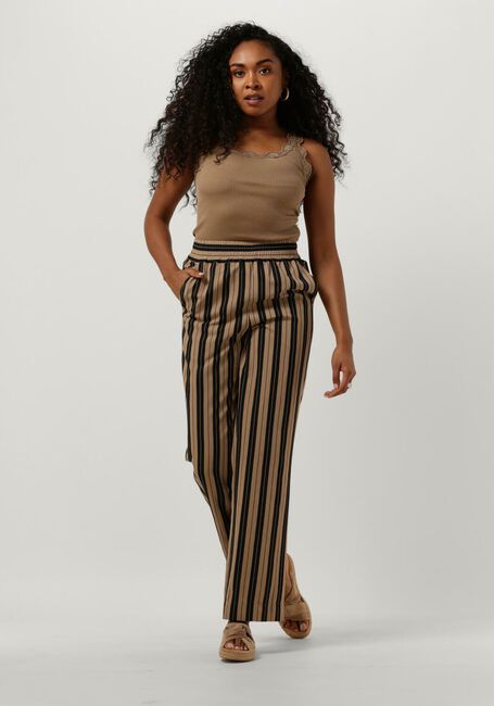 Braune ROSEMUNDE Top SILK TOP W/ LACE - large