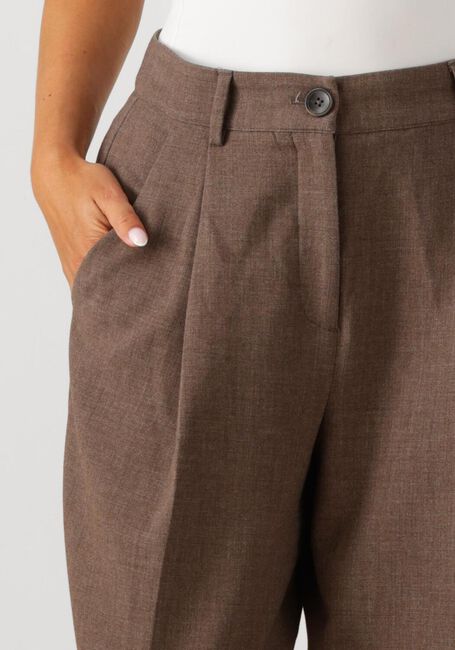 Braune MSCH COPENHAGEN Weite Hose MSCHROSINA MICHELLE HW PANTS - large
