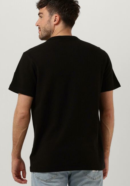 Schwarze CALVIN KLEIN T-shirt BADGE WAFFLE TEE - large