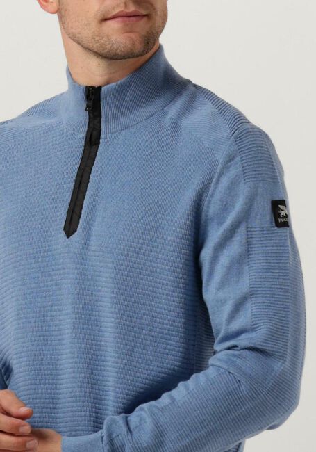 Hellblau VANGUARD Pullover HALP ZIP COLLAR COTTON STRUCTURE - large