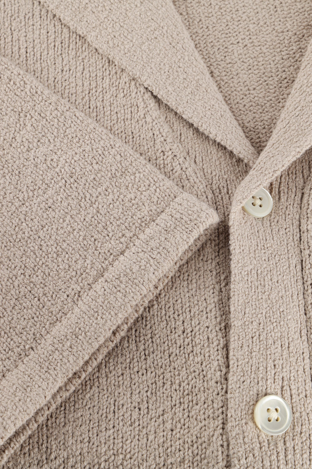 Beige PROFUOMO Polo-Shirt POLO CAMP BUTTON TH TOWELING - large