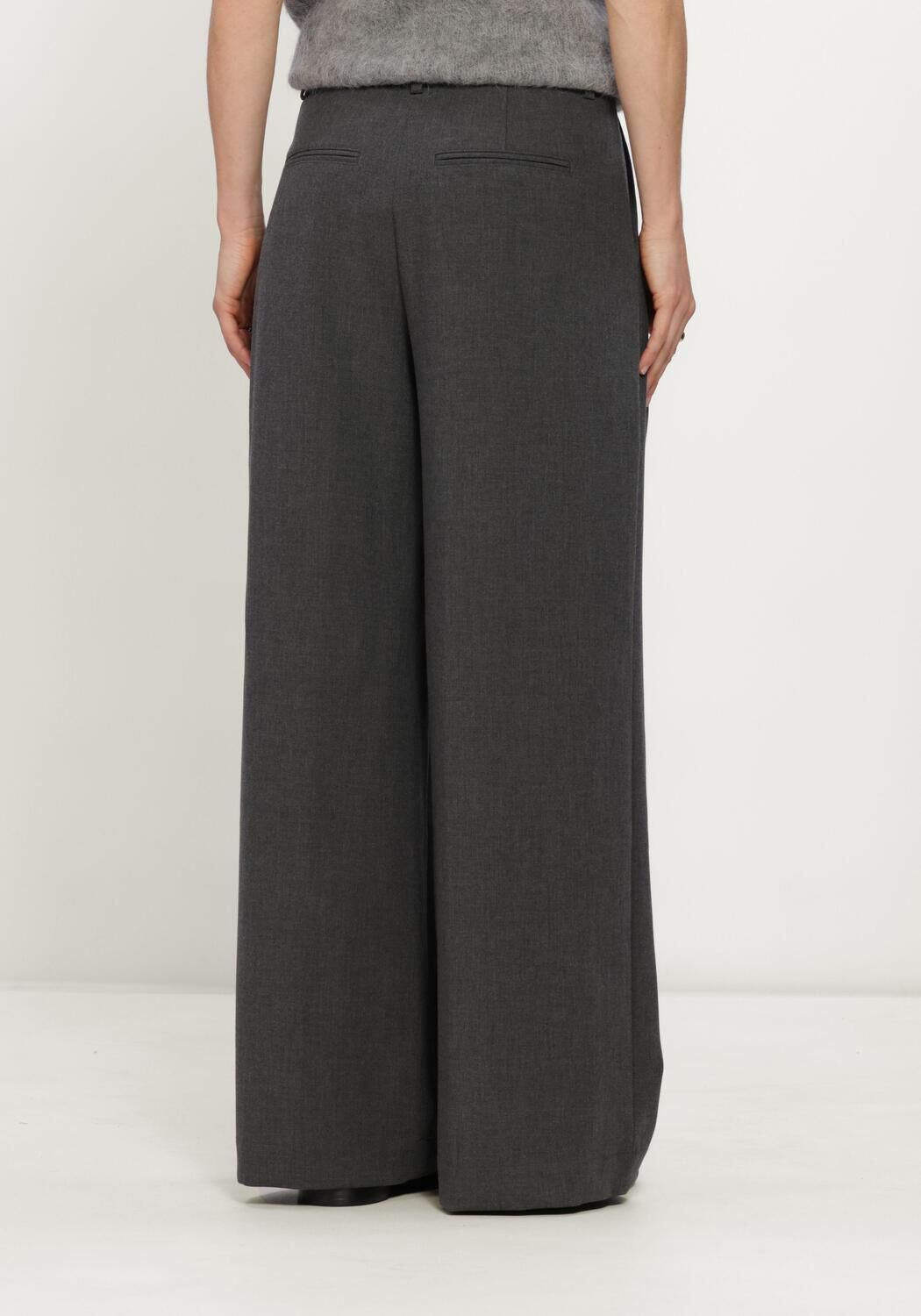 Anthrazit MSCH COPENHAGEN Weite Hose MSCHHENRIKE HW PANTS - large